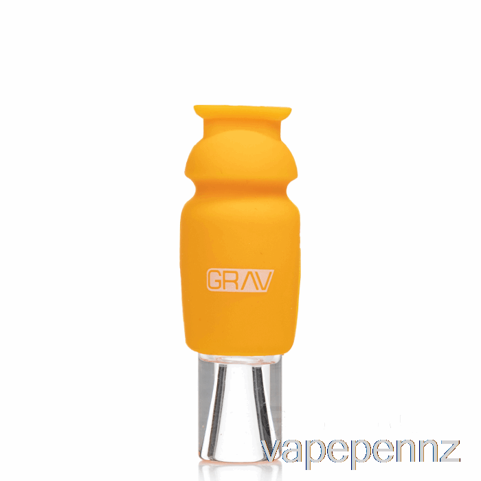 GRAV Silicone-Capped Glass Crutch Mustard Yellow VAPE NZ